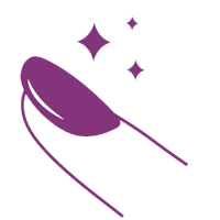 Icon zeigt Finger mit Fingernagel und 3 Sternchen zur Visualisierung von Hypnose beim Nägelkauen und Nägelbeissen in Dübendorf, Zürich